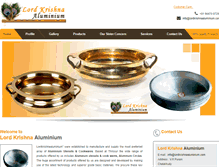 Tablet Screenshot of lordkrishnaaluminium.com